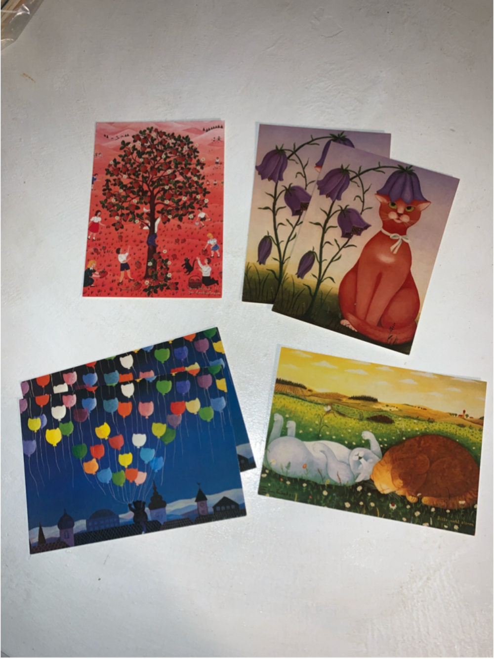 Vintage Anne Freidank Art Postcard Set One Size Multicolor